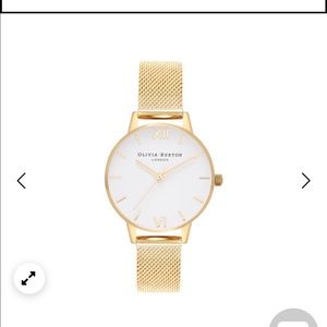 Olivia Burton gold mesh watch